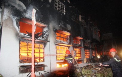 Cháy lớn bao trùm công ty giày Việt Nam – SamHo