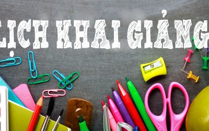 Lịch khai giảng tháng 12/2017